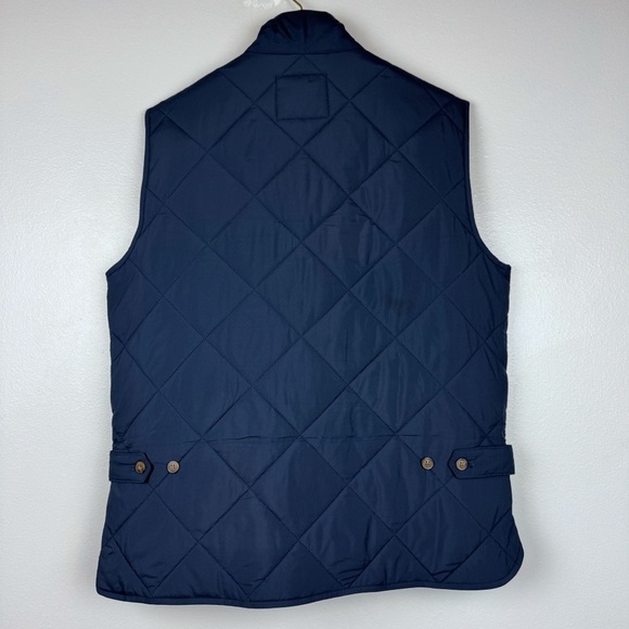 J. Crew Men's Classic Quilted Walker Full Zip Vest Navy Size L NWT - Picture 5 of 7